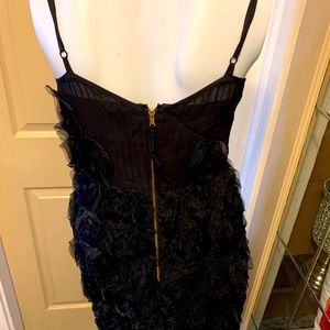 Black dress with roses